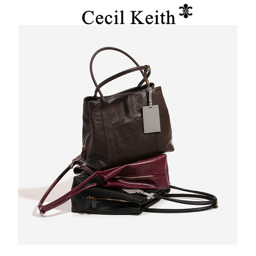 香港cecilKeith小众大容量托特包