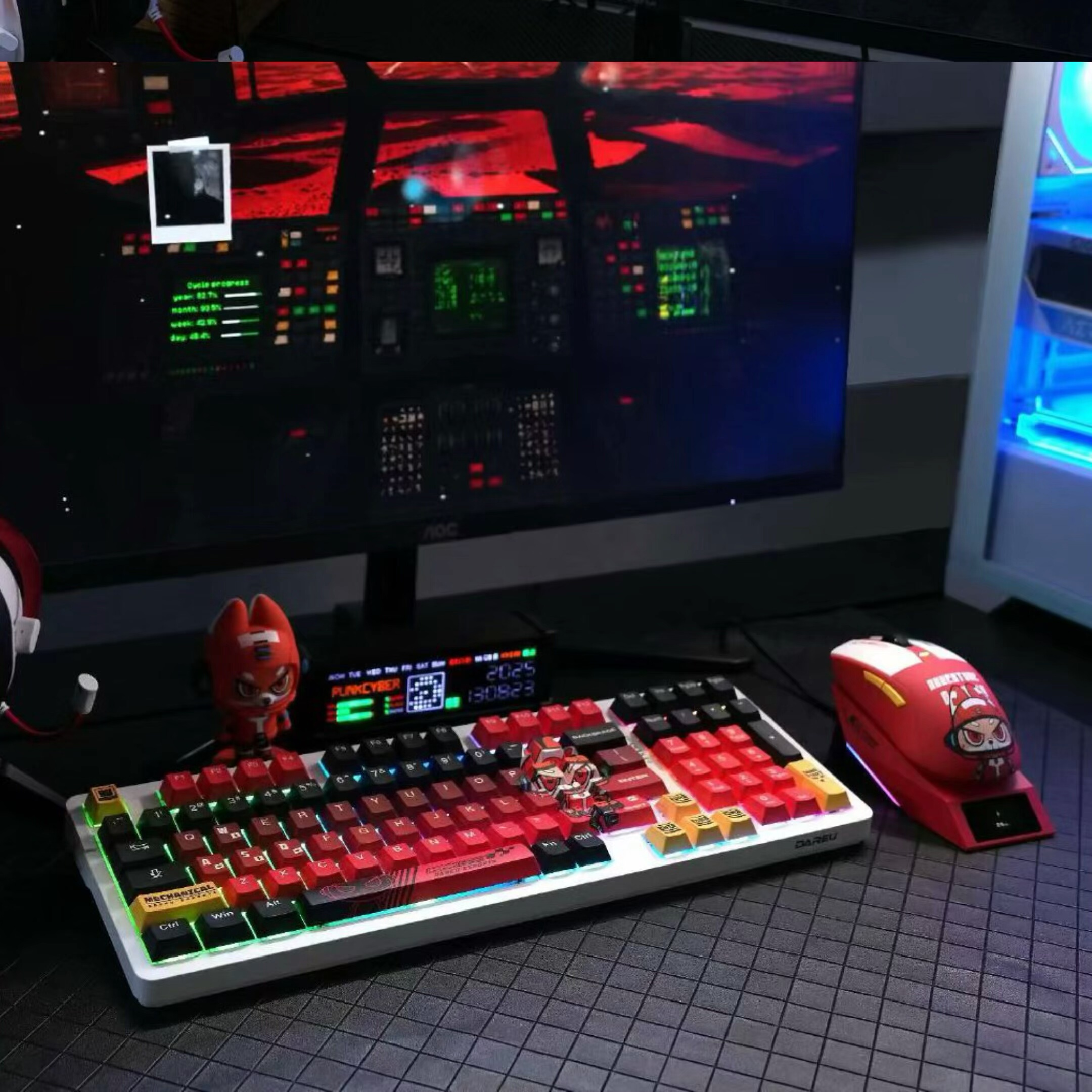 DAREU达尔优ck98max机械键盘有线插拔天空磁轴75电竞电脑游戏键盘