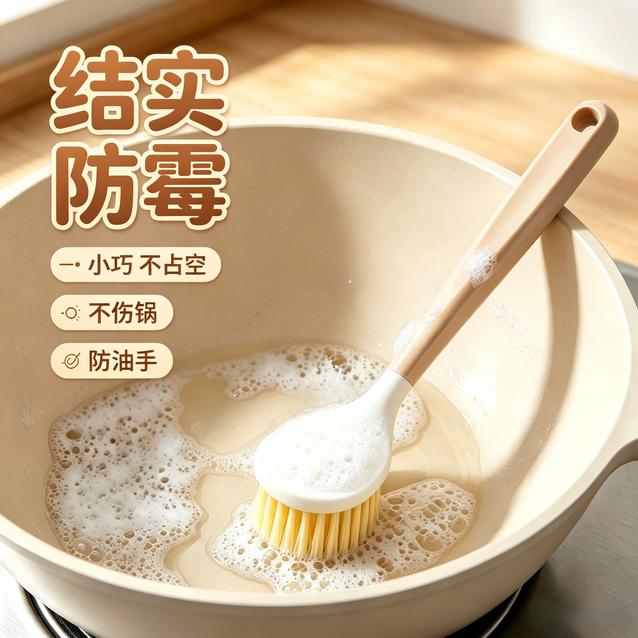 刷锅神器厨房专用洗锅刷子不伤锅厨房用刷