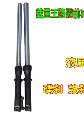 电动车载重王液压前减震路霸油碟刹减震器前叉方向柱前避震铁皮车
