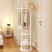 衣架家用挂衣落地式 儿童简易收纳挂衣架卧室室内入户门实木衣帽架