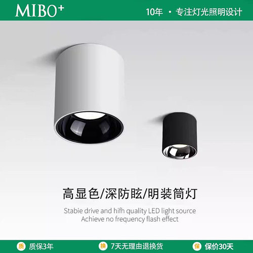 4寸5寸6寸8寸led明装筒灯射灯