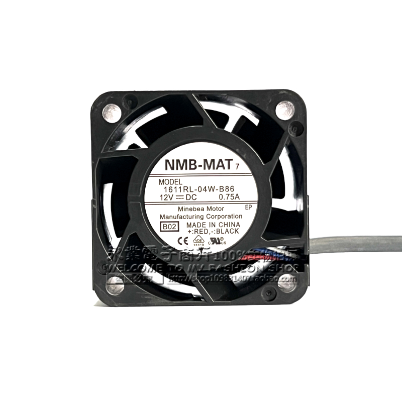 原装NMB 4028 12V 0.75A 4CM大风量暴力风扇1611RL-04W-B86双滚珠