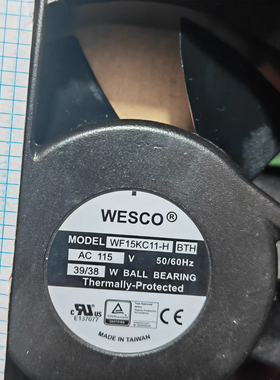 全新原装台湾 WESCO WF15KC11-H BTH 115V 39/38W 17CM散热风扇