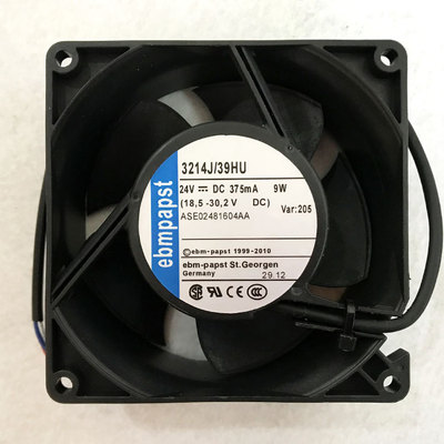 德国 ebmpapst 3214J/39HU 9CM 24V 9W 9038 变频器散热风扇
