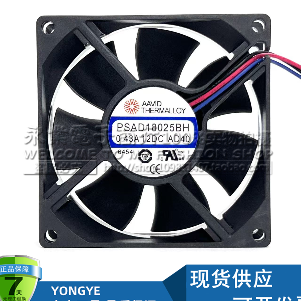 全新AAVIDTHERMALLOY PSAD18025BH 12V 0.43A UPS电源机箱3线风扇