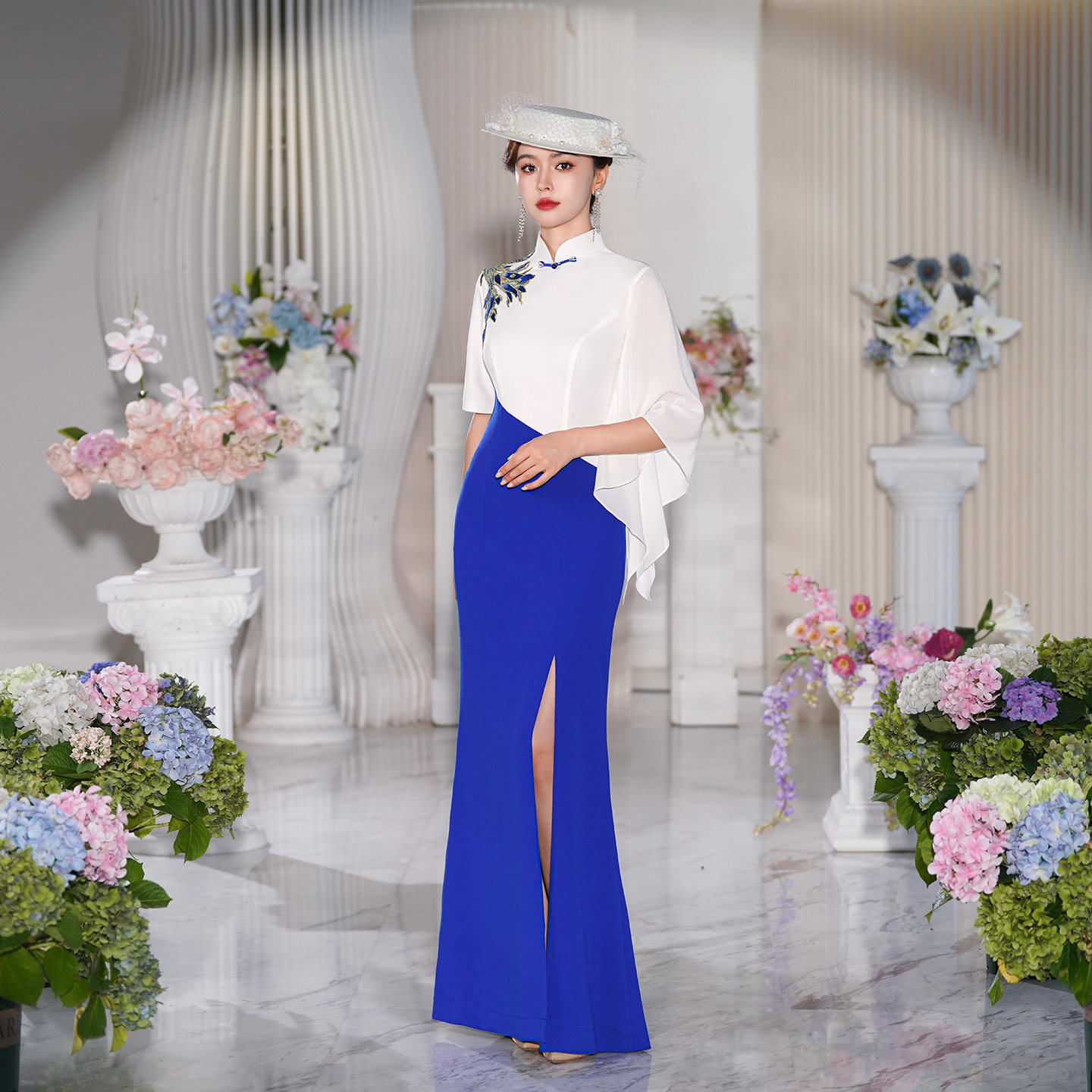 新中式改良高端走秀旗袍女2026