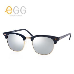 eGG偏光太阳镜女明星新款 复古开车司机墨镜男女太阳眼镜 圆脸个性