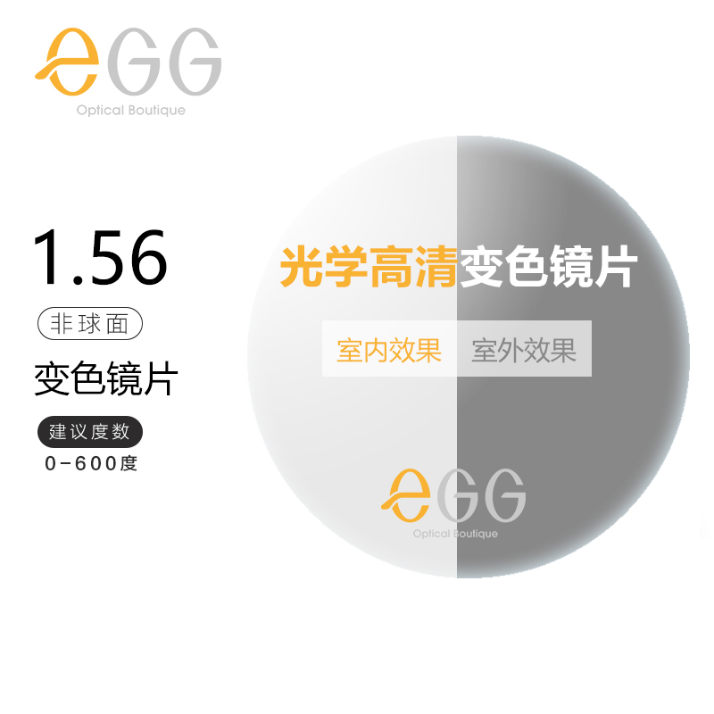 EGG1.600度变色配镜近视眼