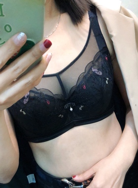 贝佳人新款BW932101超薄全罩杯背心式水晶杯内衣大胸显小调整文胸