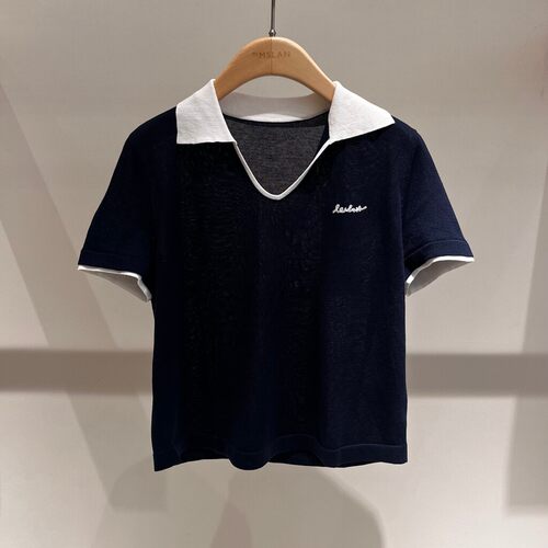 MSLAN新款撞色polo领毛织套衫2026夏季商场同款专柜正品MIBE227