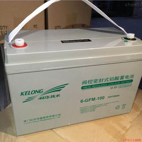 科华蓄电池6-GFM-100 12V100Ah 铅酸蓄电池全新