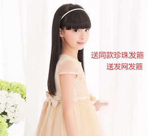 儿童假发 女孩假发 可爱小孩女宝宝长发女童短卷发公主婴儿头饰