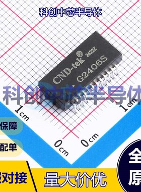 1个 G2406S 网口变压器 SMD-24P 1:1 单口 1000M 350uH 全新原装