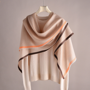 纯羊毛丝巾女款2025新款 100羊绒围巾披肩外搭高端轻薄高级感女士