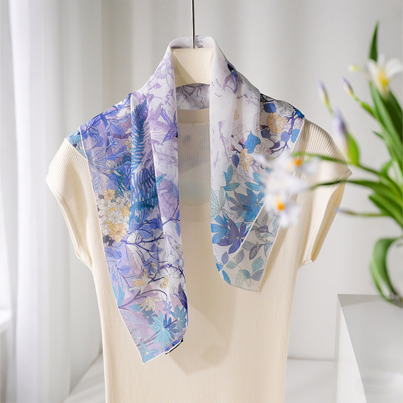 紫色真丝丝巾小方巾女2025新款秋季春秋薄款系脖子高级感护颈围巾,服饰配件/皮带/帽子/围巾,围巾/丝巾/披肩,淘宝优惠券,粉丝福利购,淘宝优惠卷