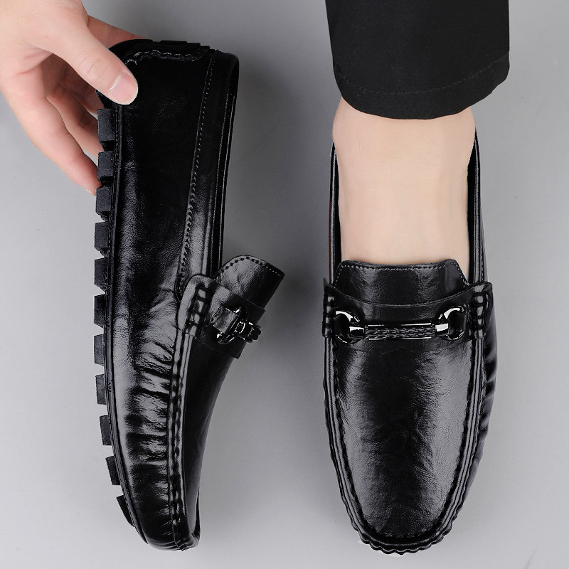 2026春季大码豆豆鞋男夏季真皮透气休闲乐福鞋软底一脚蹬懒人皮鞋,流行男鞋,乐福鞋（豆豆鞋）,淘宝优惠券,粉丝福利购,淘宝优惠卷