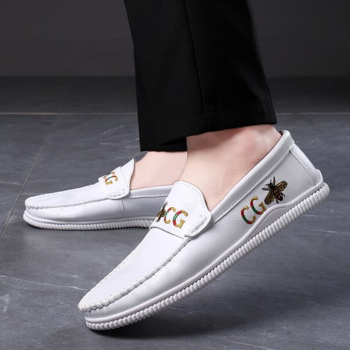 社会小伙透气一脚蹬驾车豆豆鞋男