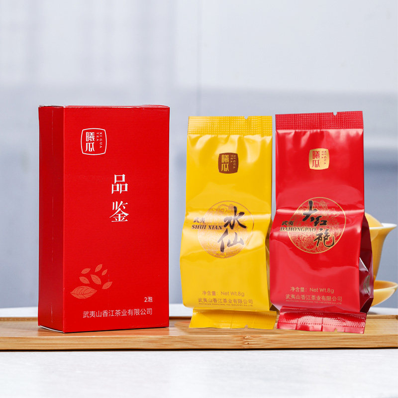 曦瓜大红袍水仙茶叶两泡盒装图片