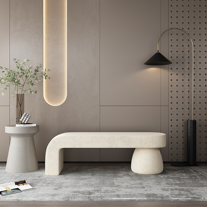 轻奢换鞋凳家用卧室床尾凳北欧服装店网红长条沙发凳羊羔绒休息凳,住宅家具,换鞋凳,淘宝优惠券,粉丝福利购,淘宝优惠卷