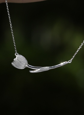 原创设计郁金香古风汉服项链