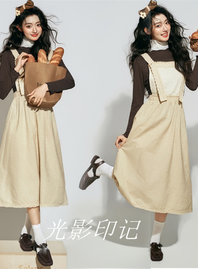 影楼早春主题韩系新款小清新少女甜美风连衣裙写真艺术照摄影服装