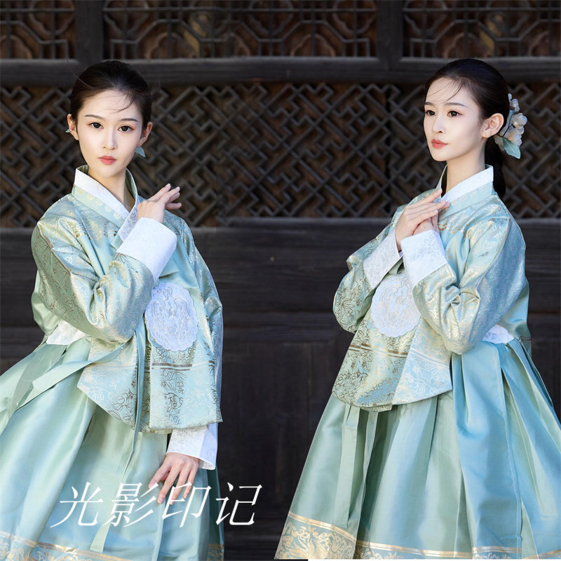新中式朝鲜族韩服女高端礼服