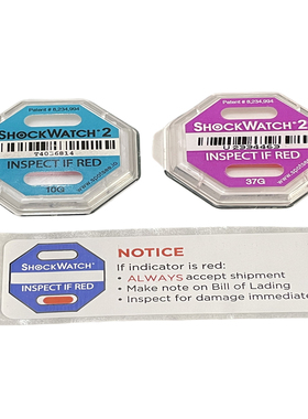 防震指示标签 防摔振动ShockWatch 2美国原装二代防震动监测标签