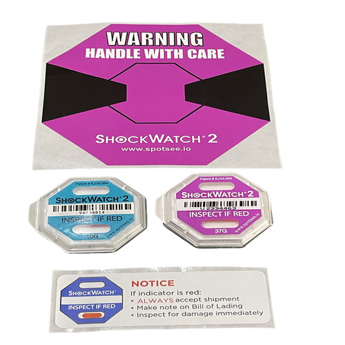 快递运输防震动检测标签ShockWatch 2美国原装二代防震动监测标签