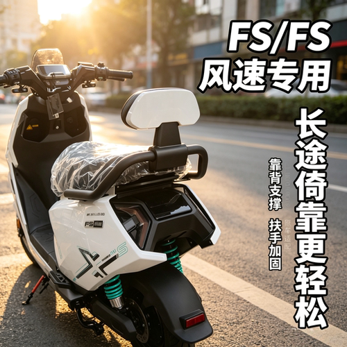 适用FS风速/FSCiti/FSpro/FSplay靠背后扶手电动车FS靠背改装配件