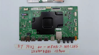 原装TCL 75V2主板40-M848C7-MAC2HG屏LVU750NDBL CD9W00 测试好