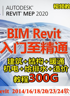 Revit软件2025 2024 2021 2020 2018BIM软件远程安装赠送视频教程