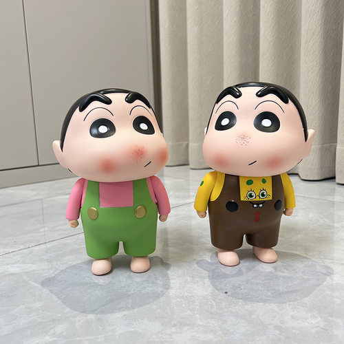 卡通雀斑小新手办23cm蜡笔小新可爱玄关卧室客厅潮玩公仔装饰摆件