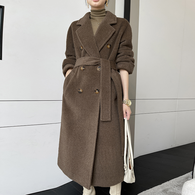 羊驼绒骆马绒绒大衣保暖气质
