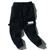 The tide of apes/solar system Retro Chaopai washing Multiple pockets Overalls European and American style Easy Beam feet leisure time Trousers