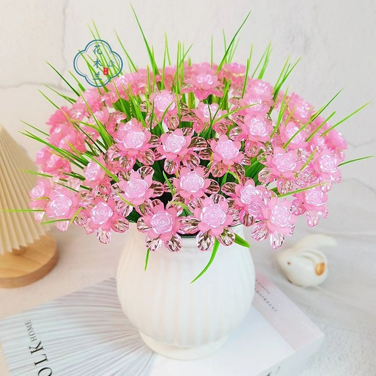 小清新玫瑰花材料包手工diy花束材料花卉植物摆件非成品抖音同款