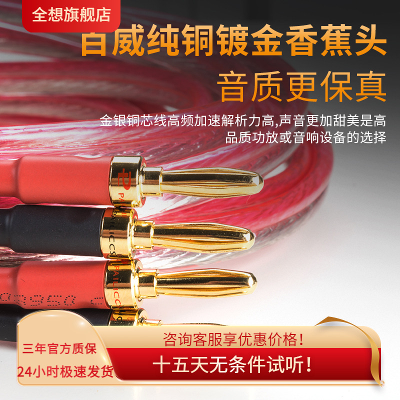 trasam全想发烧级别音箱线香蕉头