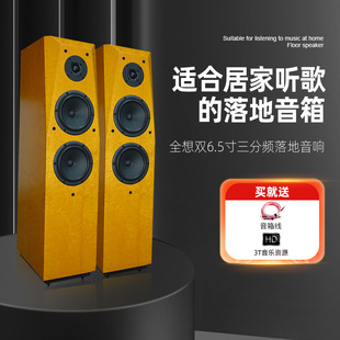 音响家用hifi发烧级威发双6.5寸三分频落地无源音箱一对 全想P8