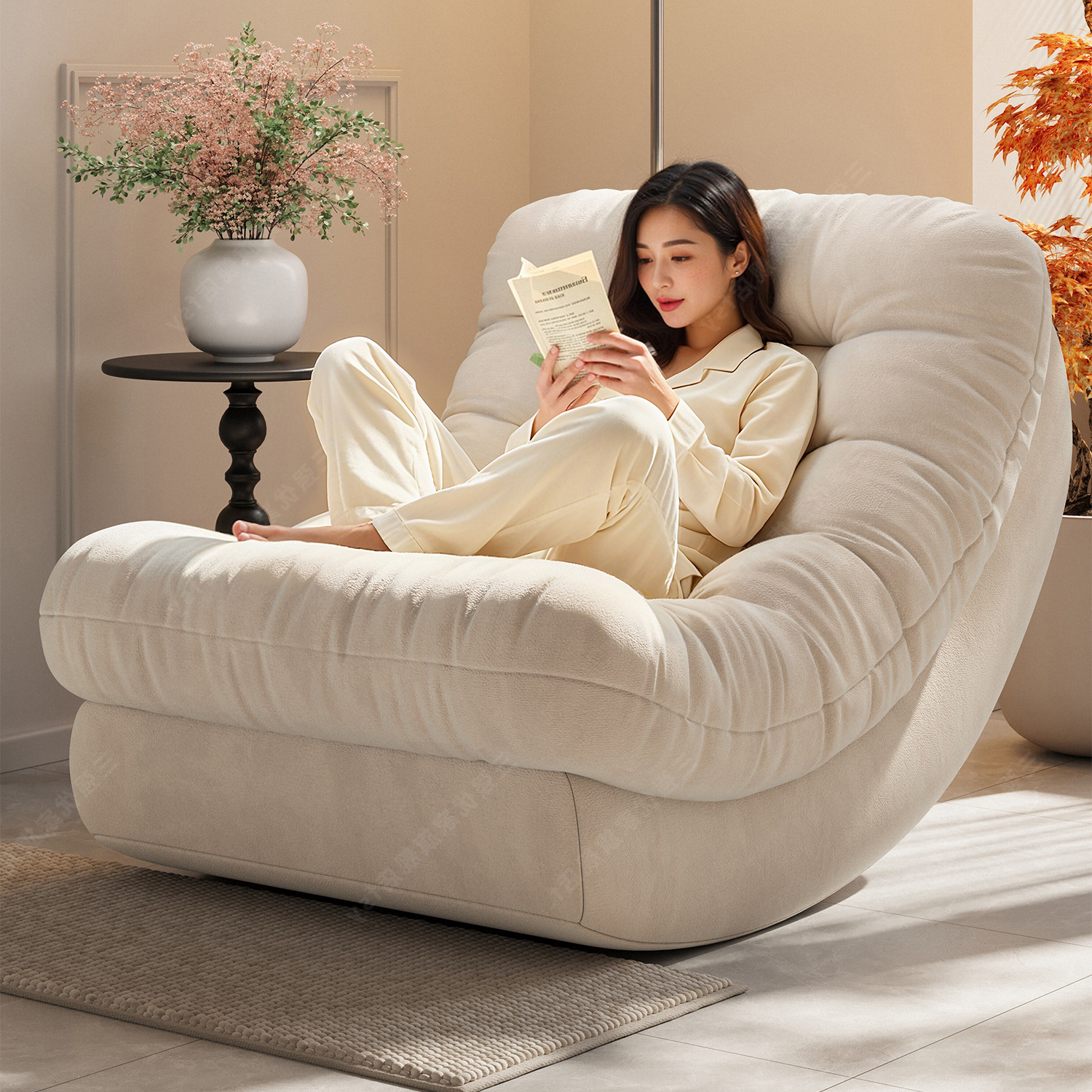 月亮摇摇椅躺椅成人懒人沙发可躺