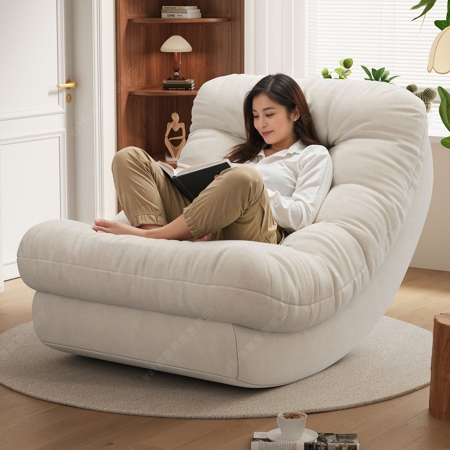 月亮摇摇椅躺椅成人懒人沙发可躺