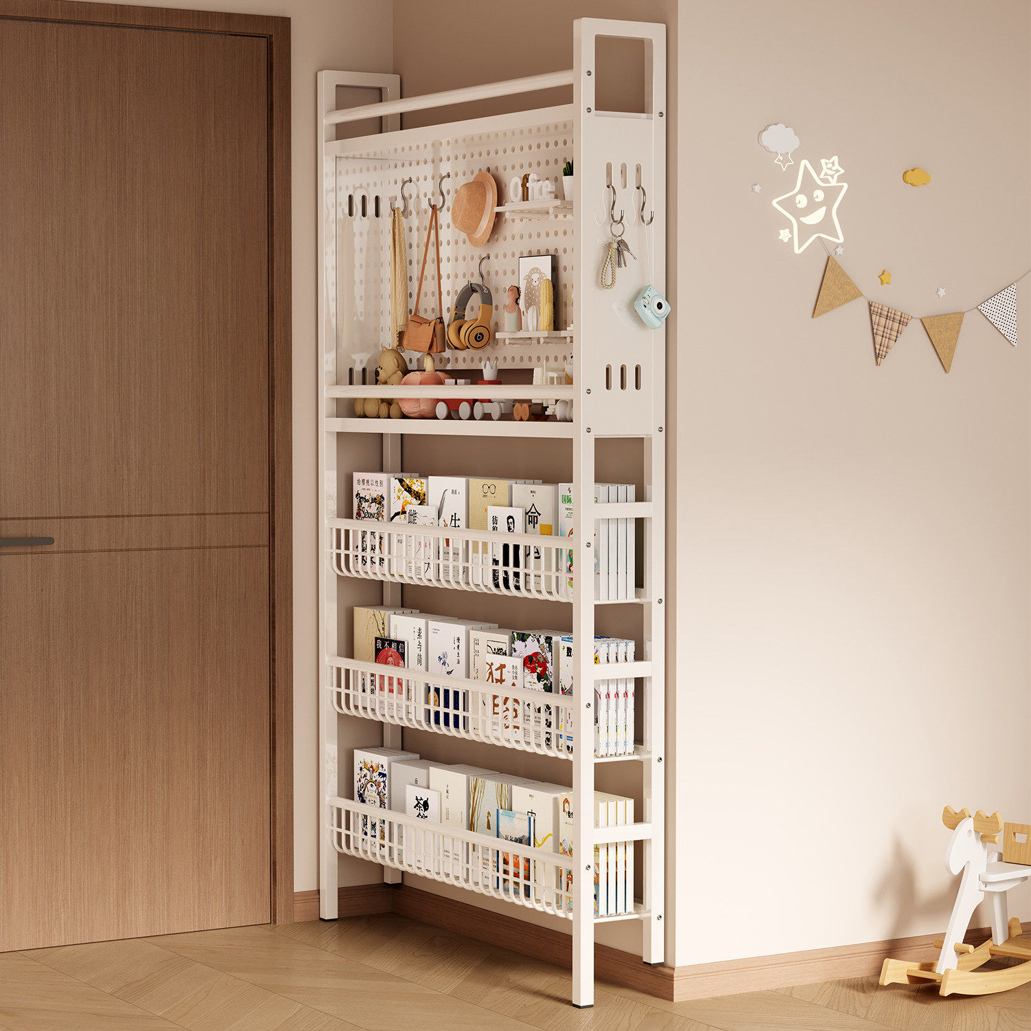 门后置物架入户超窄收纳架儿童书架绘本架超薄夹缝架床边窄边薄架,住宅家具,搁板/置物架/家用陈列架,淘宝优惠券,粉丝福利购,淘宝优惠卷