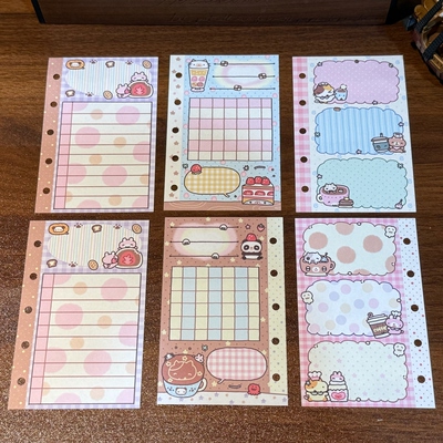 potato bb原创 甜点小熊 m5活页内页 手帐百搭拼贴记录内页素材