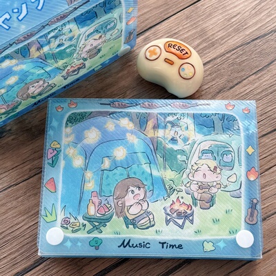 potato bb原创 露营系列A6收纳盒 手帐贴纸便签素材收纳