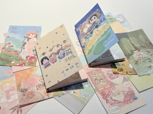 potato bb原创 m5便签素材纸本 可爱人物造景便签百搭拼贴素材