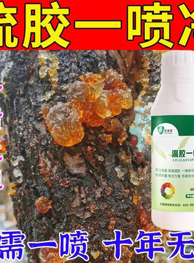 流胶一喷净李子桃树流胶病专用药溃疡腐烂病流胶一喷净流胶穿孔病
