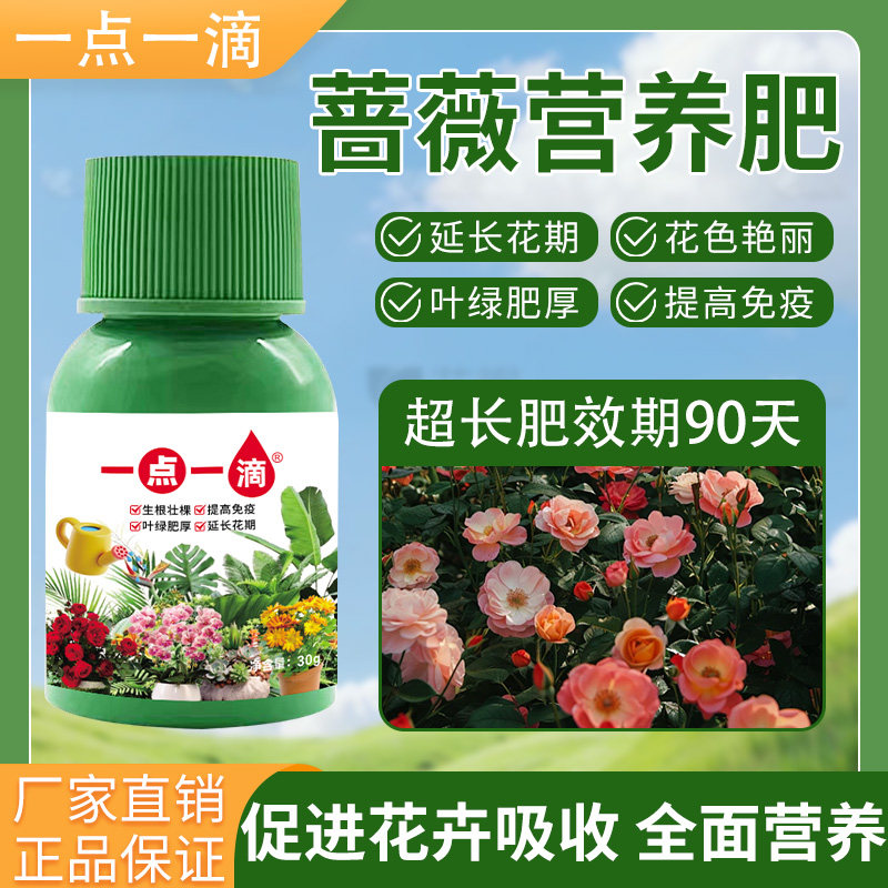 月季蔷薇专用营养液室内花卉绿植通用花肥预防黄叶植物专用肥料