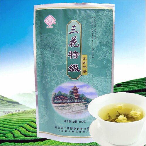 老成都三花特级茉莉花茶袋装茶叶