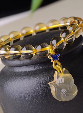 手链蓝色天然黄水晶