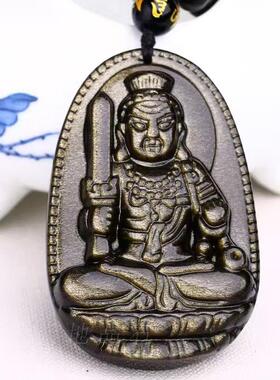 金曜石不动尊菩萨属鸡守护神吊坠