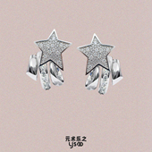 满钻五角星耳钉女轻奢高级感2026新款 小众设计灵动气质星芒耳环